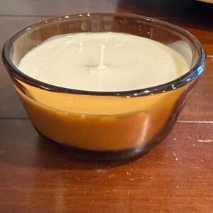 Amber Glass Candle